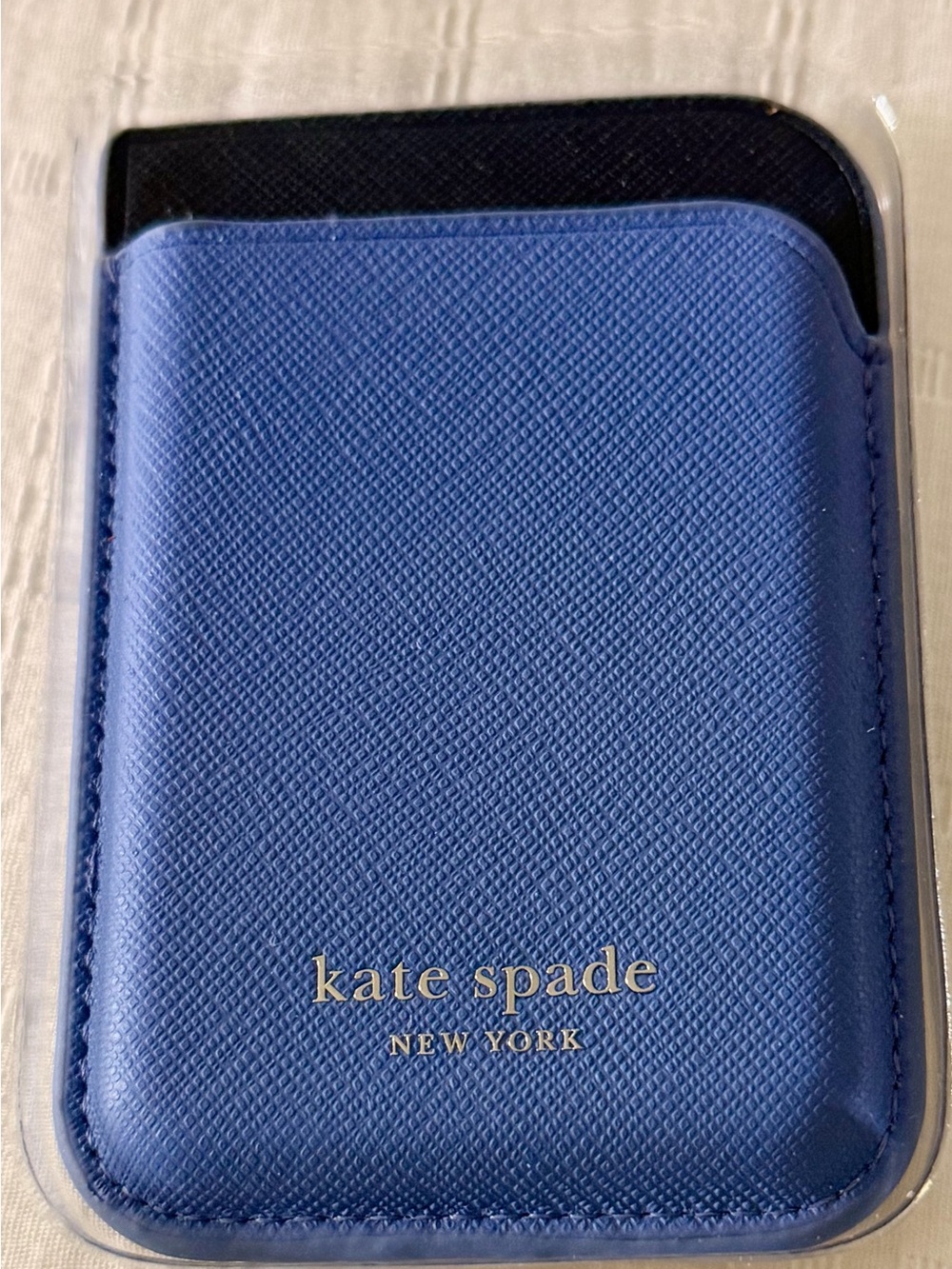 Kate Spade MagSafe Wallet -Blue Saffiano Leather